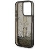 Guess GUHCP15LLFCSEGK iPhone 15 Pro 6.1 czarny/black hardcase Liquid Glitter Gold Stripes